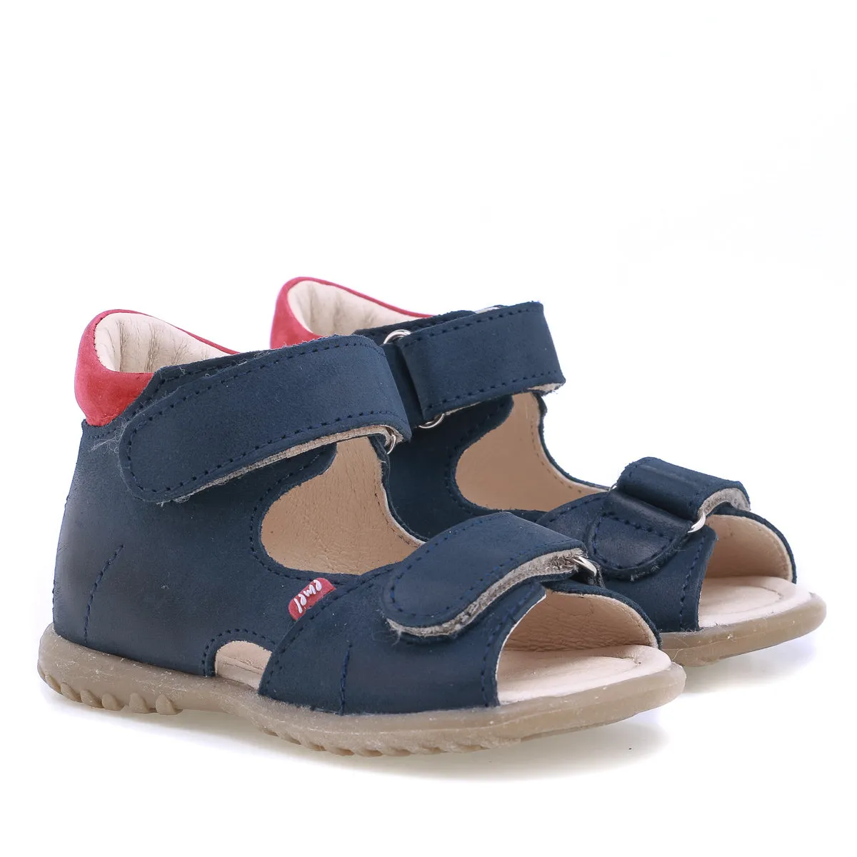 (2428B-13) Emel Navy red First Sandals all