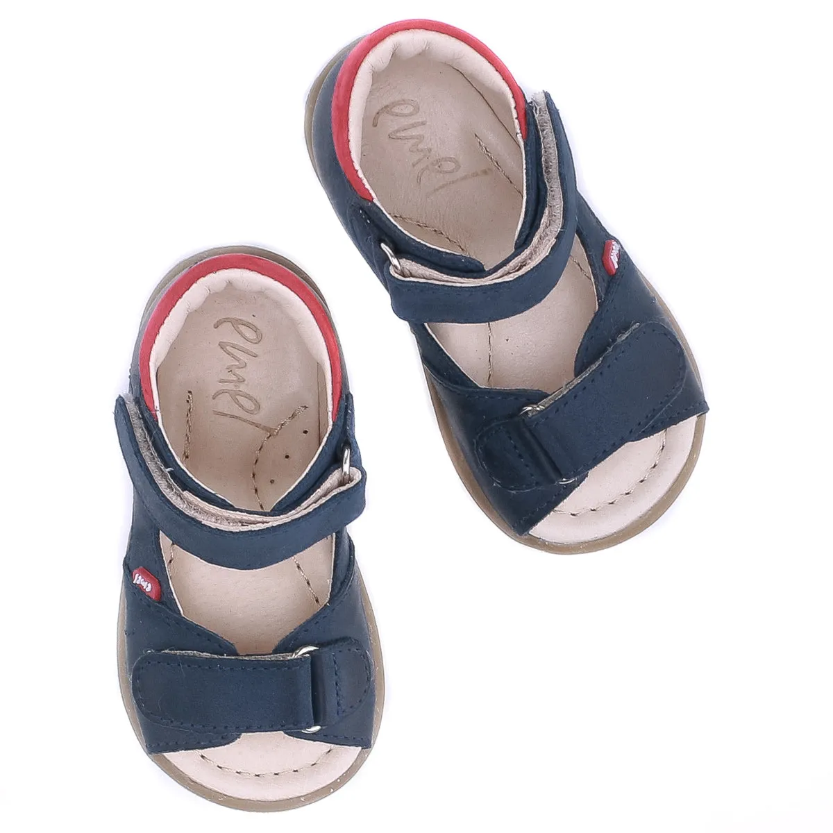 (2428B-13) Emel Navy red First Sandals all