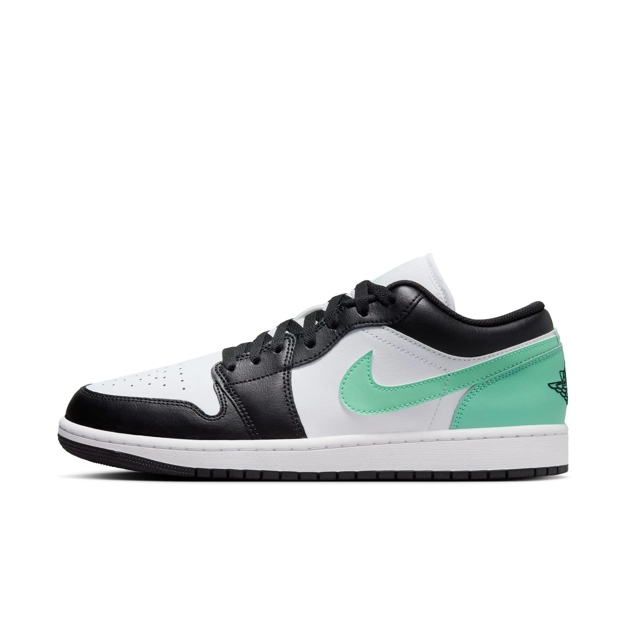 Air Jordan 1 Low (White/Black/Green Glow)