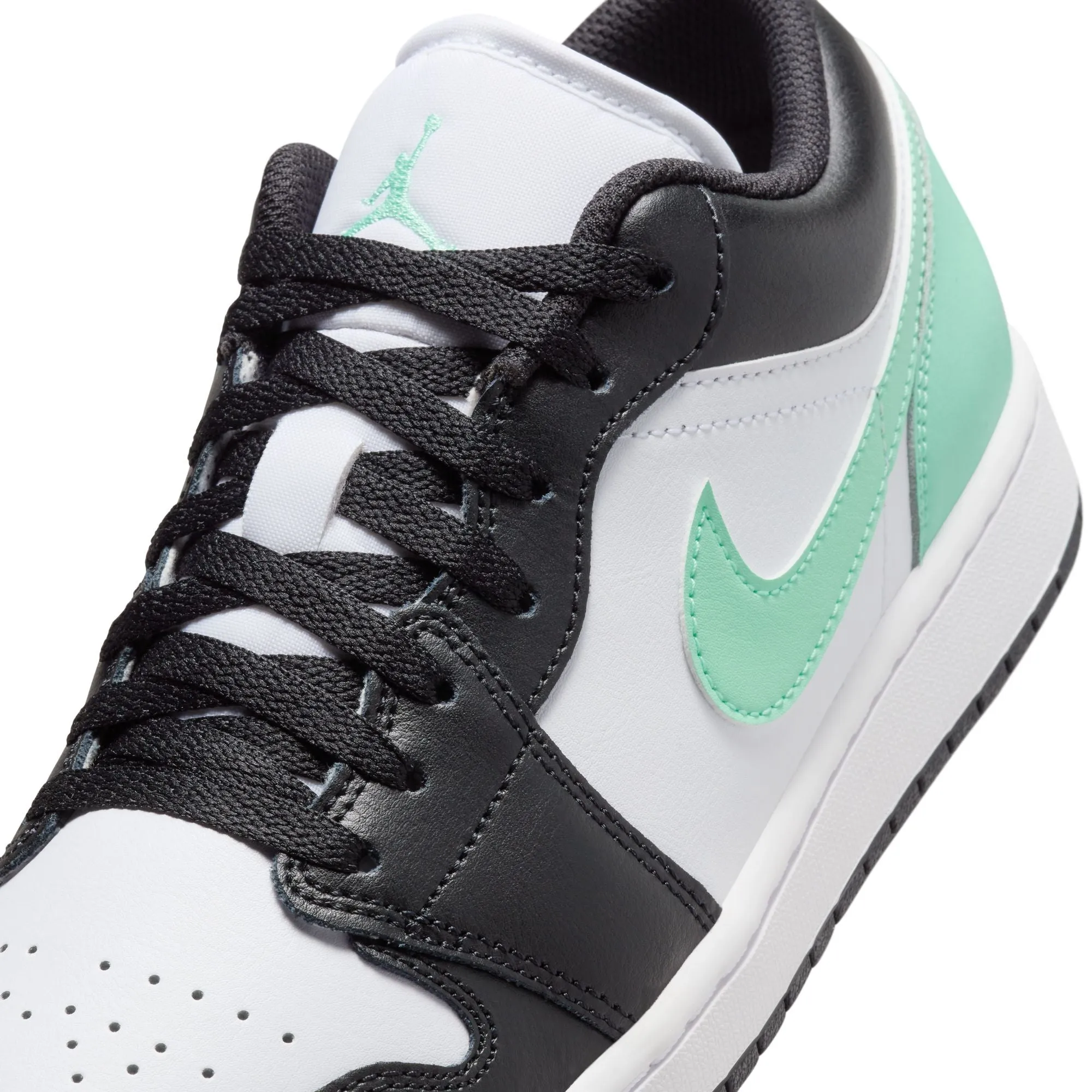 Air Jordan 1 Low (White/Black/Green Glow)
