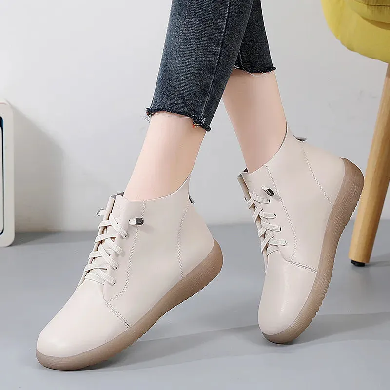 Ankle Boots Genuine Leather Non-Slip - Carmen