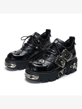 Ashore Biker Shop Men and Women Vintage Pun Biker Shoes