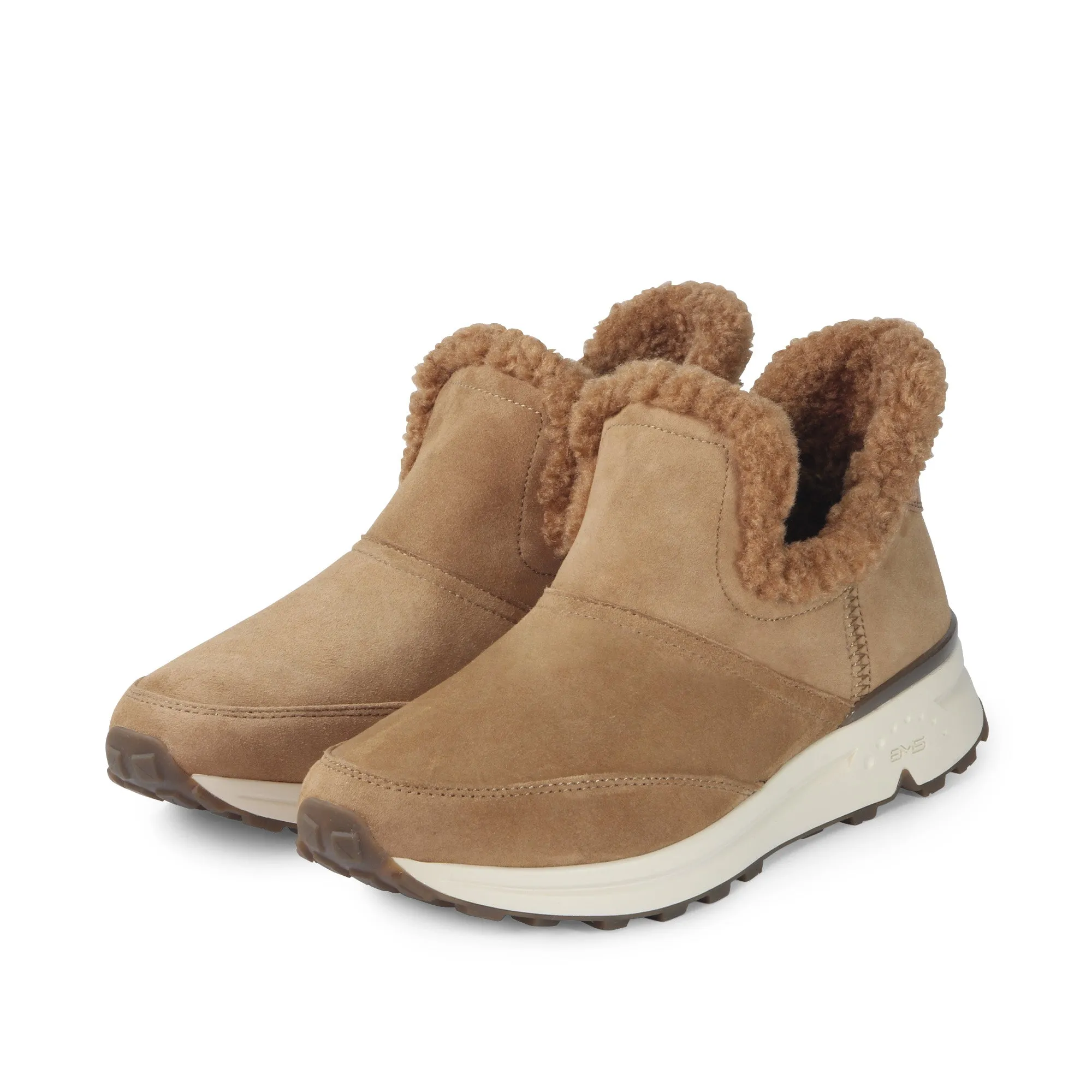 BMS Furry Ankle Boots (Toffee)