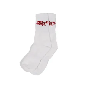 Crew socks (white/red)