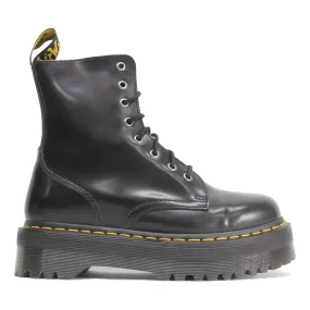 Dr. Martens Jadon Black Unisex Leather Mid-calf 8-eye Boots - UK 6.5
