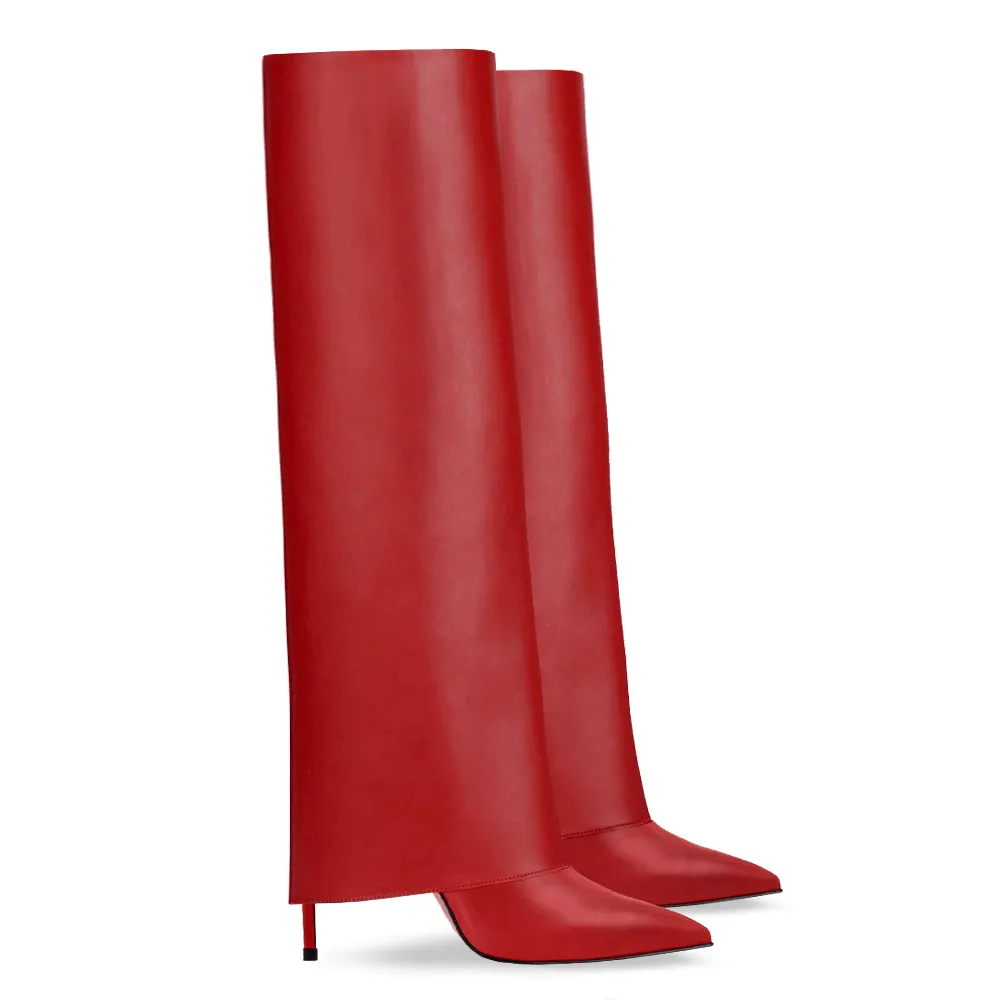 Red Leather Handbag by Ines Pelle