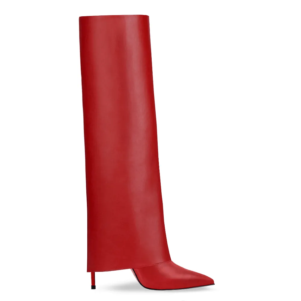 Red Leather Handbag by Ines Pelle