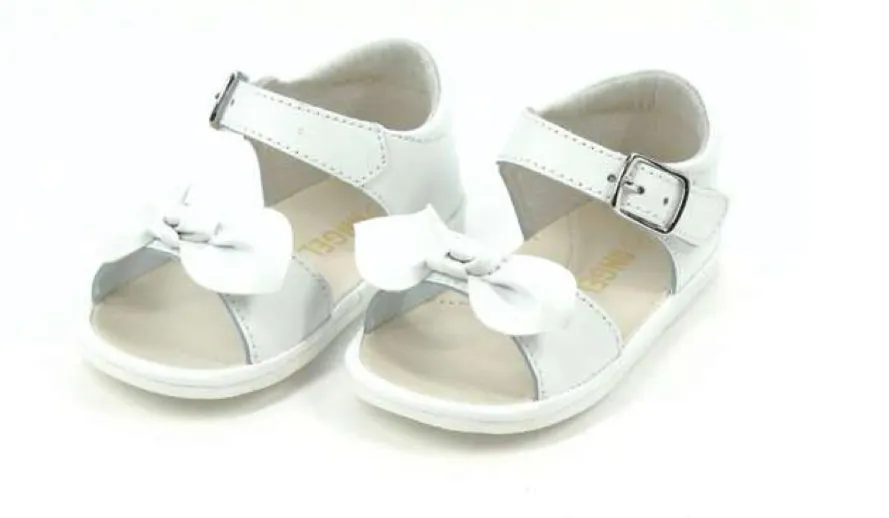 Jolie Bow Sandal, White
