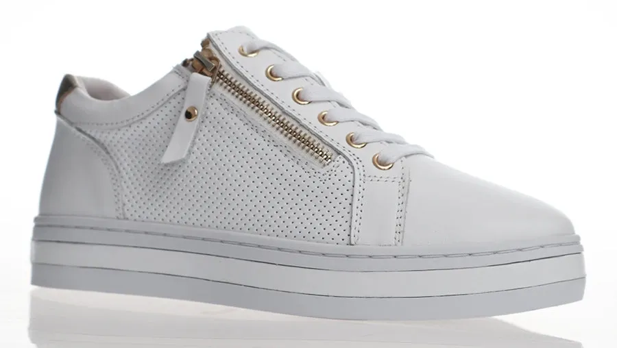 Pinny Sneaker - White/Gold