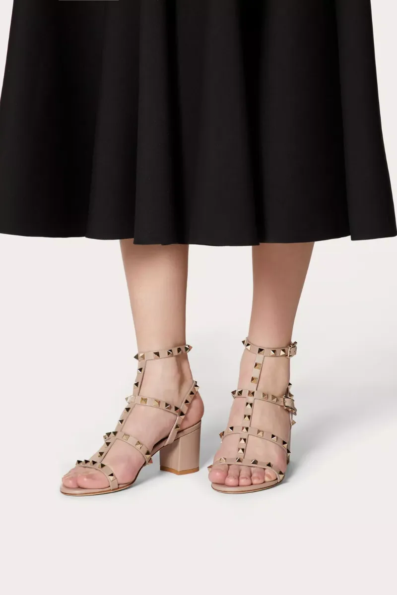 Rockstud Ankle Strap Sandal