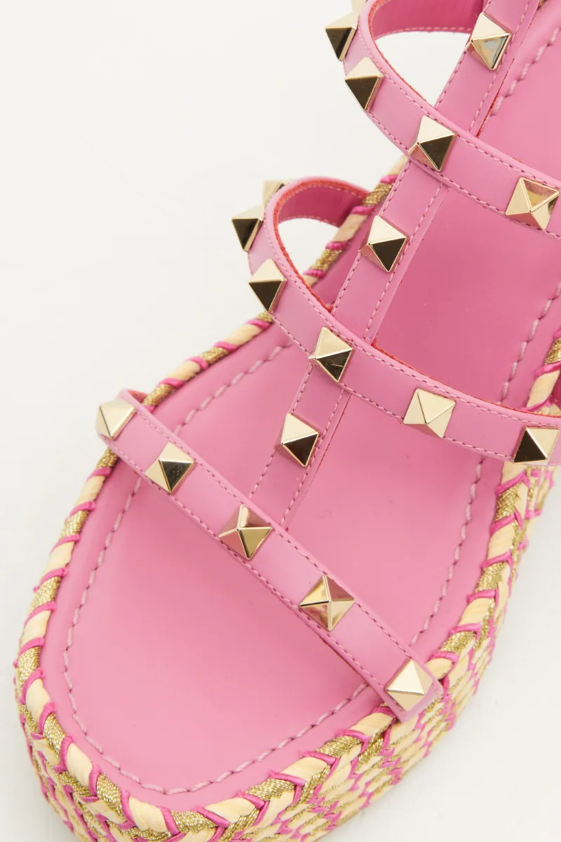 Rockstud Wedge Sandal