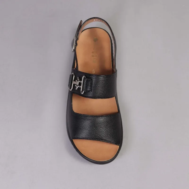 Slingback Sandal with Removable Footbed in Black - 12532