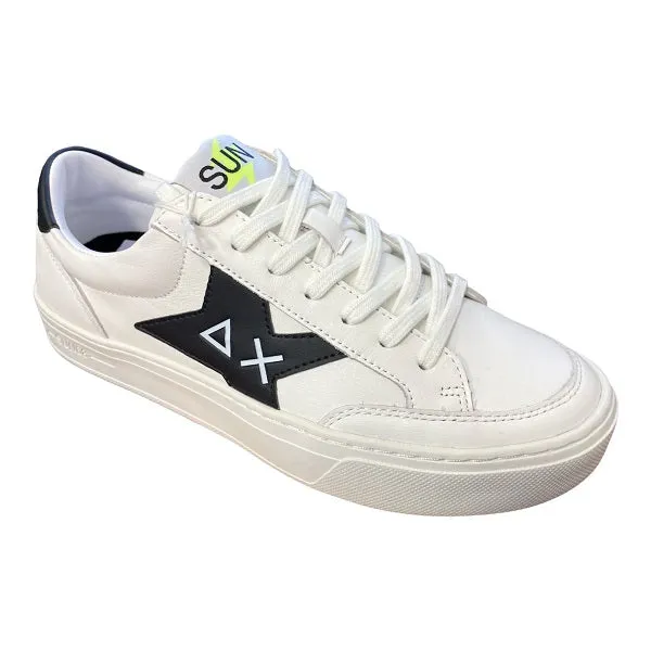 Sun68 Sneaker Skate low shoe in leather Z32125 0111 white-black