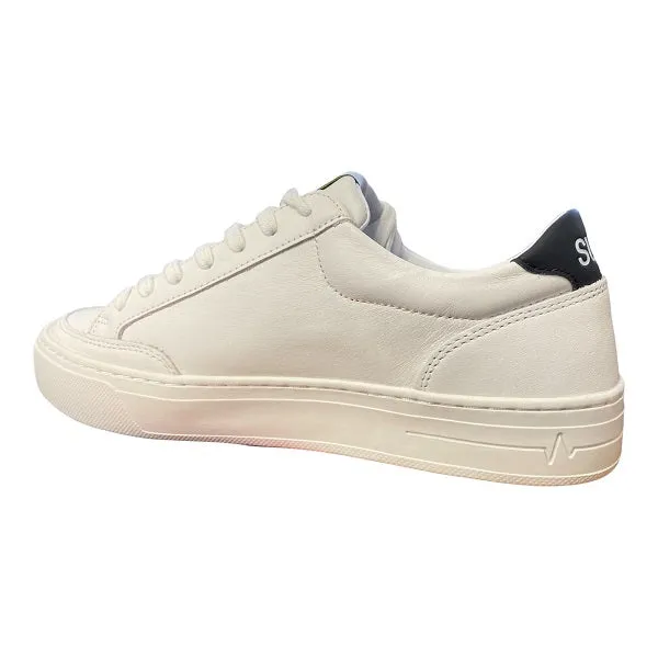 Sun68 Sneaker Skate low shoe in leather Z32125 0111 white-black