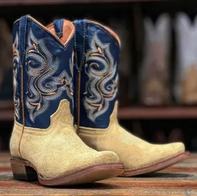 Tanner Mark Kid's Leather Square Toe Boots - The Ranger